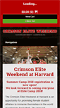 Mobile Screenshot of crimsoneliteweekend.com